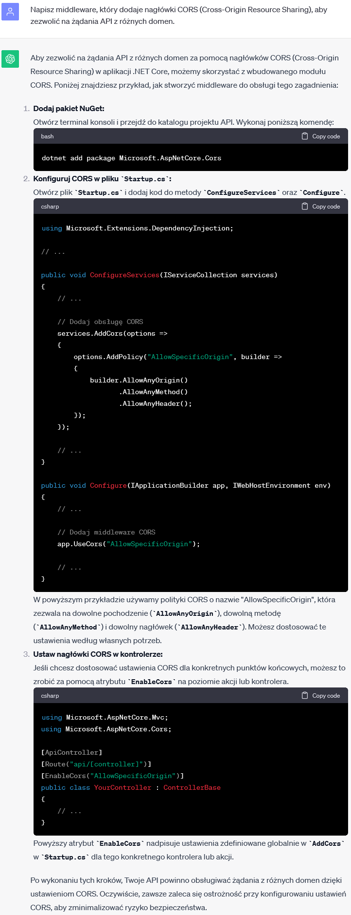 Middleware do dodawania nagłówków CORS w celu zezwalania na żądania API z różnych domen